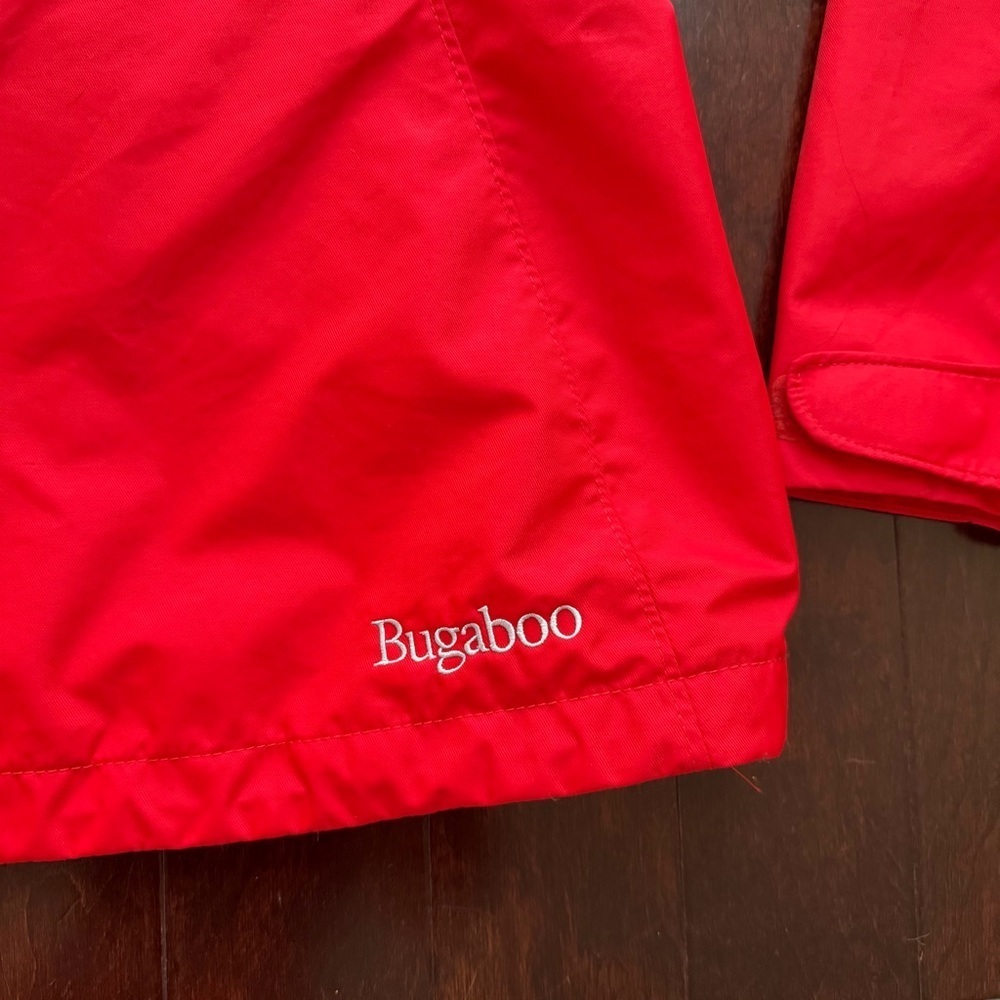 Columbia Women's Omni-Tech Hooded Rain Coat, Size medium, Red, Zip, Interchange - Picture 10 of 12